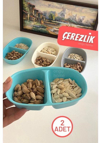 Çerezlik Kase Sosluk Iki Bölmeli Sunum Tabağı fiyatları