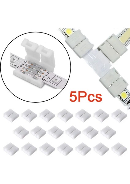Şerit LED Birleştirme Aparatı 4’lü Tek Renk Rgb (5 Adet) fiyatları