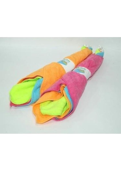 Renkli Araç Kaporta ve Cam Temizleme Bezi Seti, 5 Adet