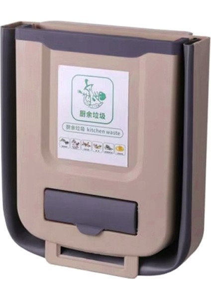 Mutfak Duvara Monte Katlanır Çöp Kutusu Ev Dolabı Asılı Depolama Çöp Sepeti Sınıflandırma Asılı Çöp Kutusu (Yurt Dışından)