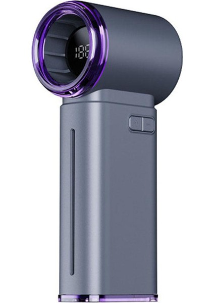 199 Hız Seviyeli El Tipi Dijital Mini Fan Buz Sisli Soğutma USB Şarj Edilebilir Fan Akıllı Ekran Açık Hava Için B (Yurt Dışından)