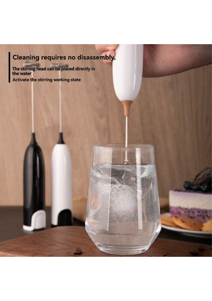 Elektrikli El Tipi Paslanmaz Çelik Blender Süt Köpürtücü Yumurta Çırpıcı Kuru Hücre Kahve Karıştırma Çubuğu Siyah (Yurt Dışından) modelleri