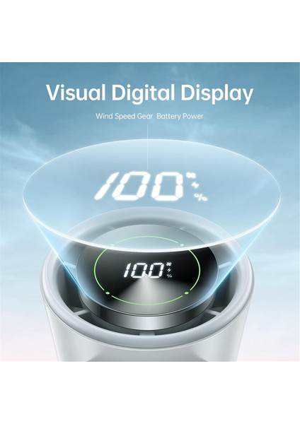 3'ü 1 Arada Taşınabilir El Tipi Turbo Fan, Dijital Ekran, USB Şarj Edilebilir Mini El Tipi Kişisel Seyahat Fanı, Açık Hava A (Yurt Dışından) fırsatları