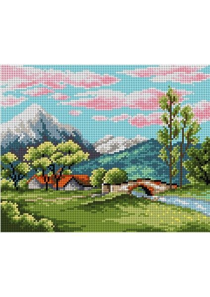 Baskılı Goblen Manzara 2362 24*30 cm