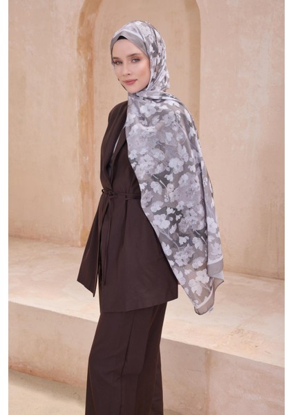 Fresh Tela Şal 4 - 19 Koyu Vizon Karışık Desen 49716