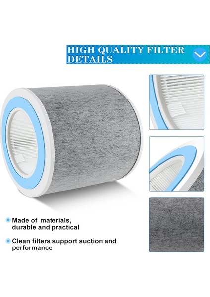 Shark HP102 Hava Temizleyici Aksesuarları Yedek Parçaları için Hepa Filtre Elemanı (Yurt Dışından)