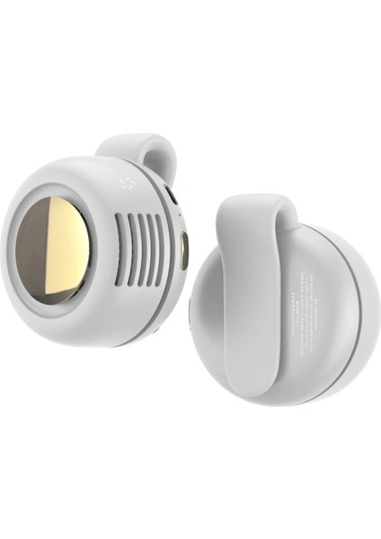 Bel Askılı Şarjlı Fan Bel Klipsli Mini Cyclone Fan Taşınabilir USB Şarjlı Fan Tembel Klipsli Küçük Cyclone Fan Beyaz (Yurt Dışından) fiyatları
