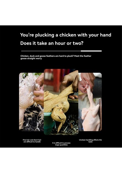 Elektrikli Kümes Hayvanı Tüy Yolma Makinesi Elde Taşınabilir Tavuk Tüy Yolma Makinesi Tavuk, Kuş, Ördek, Hindi Siyah Ab Fişi (Yurt Dışından) modelleri