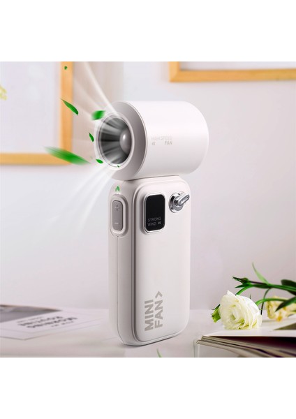 Mini Yüksek Hızlı El Tipi Turbo Fan 100 Rüzgar Hızı Ayarlanabilir 3600MAH USB Şarj Edilebilir Taşınabilir Fan Açık Hava Yüksek Hızlı (Yurt Dışından) fırsatları