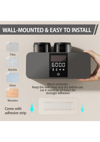 Diş Fırçası Temizleyici ve Duvara Monte Diş Fırçası Tutucuları, Temizleme ve Hava Kurutma LED Akıllı Ekran ve Zamanlayıcı Fonksiyonu (Yurt Dışından) fırsatları