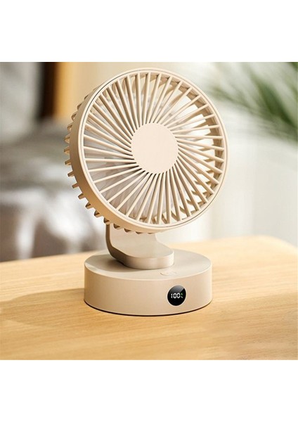 Yaz Yeni Ürün Taşınabilir Masaüstü Fan Kompakt USB Ayarlanabilir Ev Kullanımı Için Akıllı Dijital Ekran Mini Elektrikli Fan C (Yurt Dışından) indirimleri