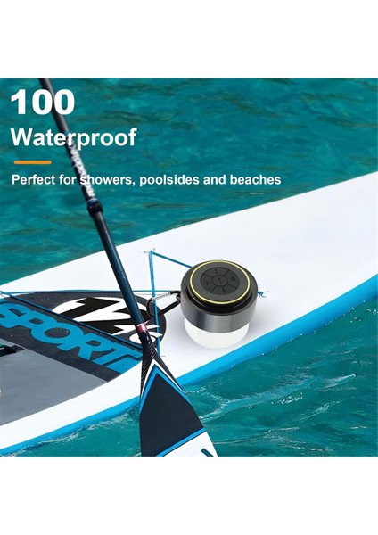 Bluetooth Duş Hoparlörü Taşınabilir Su Geçirmez Hoparlör Vakumlu Kablosuz Açık Hava Hoparlörü Havuz Kamp Yürüyüş (Yurt Dışından) fırsatları