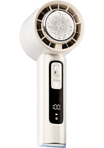 Yarıiletken Soğutma Yüksek Hızlı El Tipi Elektrikli Fan 4000MAH USB Şarj Edilebilir Açık Hava Küçük Fan Haki (Yurt Dışından)