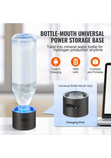 Hidrojen Su Şişesi 1400PPB Hidrojen Su Şişesi Jeneratörü 460ML Taşınabilir Elektroliz Makinesi Ev Ofis Için (Yurt Dışından) fırsatları