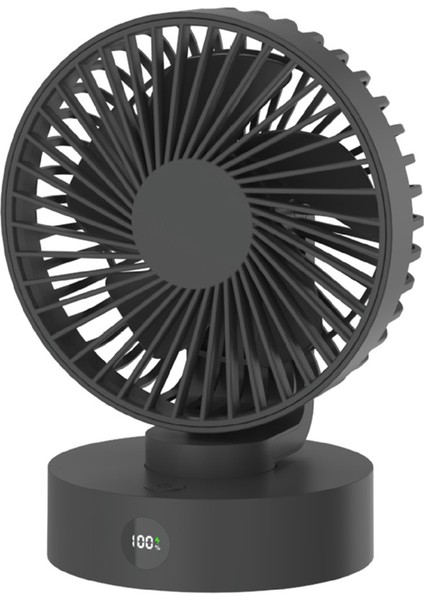 Yaz Yeni Ürün Taşınabilir Masaüstü Fan Kompakt USB Ayarlanabilir Ev Kullanımı Için Akıllı Dijital Ekran Mini Elektrikli Fan C (Yurt Dışından)