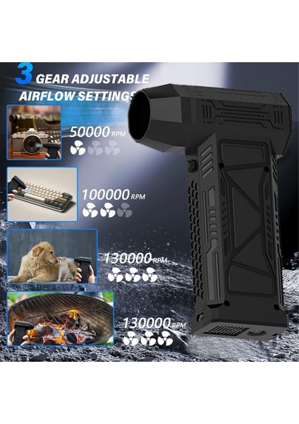 Taşınabilir Turbo Jet Fan 150000RPM Şarj Edilebilir Turbo Fan El Tipi Üfleyici Temizleme Aracı Araba Ev Temizliği Için (Yurt Dışından) fırsatları