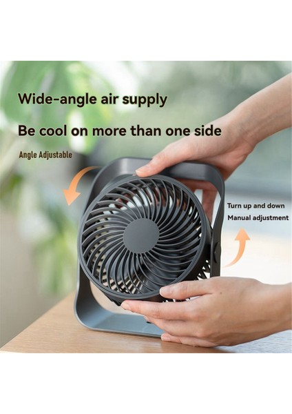 Masaüstü Duvara Monte Edilebilir Fan Ev Taşınabilir El Şarj Edilebilir Fan Dört Hızlı Yüksek Rüzgar Hızı Fanı Koyu Gri (Yurt Dışından) fırsatları