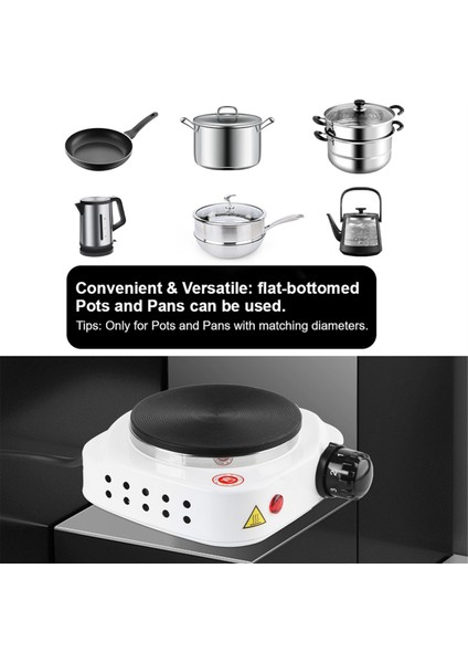 Mini Elektrikli Ocak Çok Fonksiyonlu Mutfak Aletleri Sıcak Tencere Elektrikli Isıtma Plakası Süt Su Isıtma Ocak Abd Fişi B (Yurt Dışından) indirimleri
