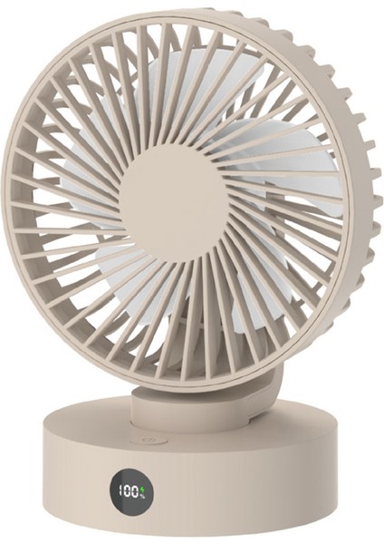 Yaz Yeni Ürün Taşınabilir Masaüstü Fan Kompakt USB Ayarlanabilir Ev Kullanımı Için Akıllı Dijital Ekran Mini Elektrikli Fan A (Yurt Dışından)
