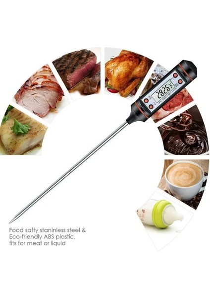 Mutfak Gıda Termometresi LCD Dijital Termometre Açık Hava Barbekü Et Pişirme Gıda Termometresi (Yurt Dışından) modelleri