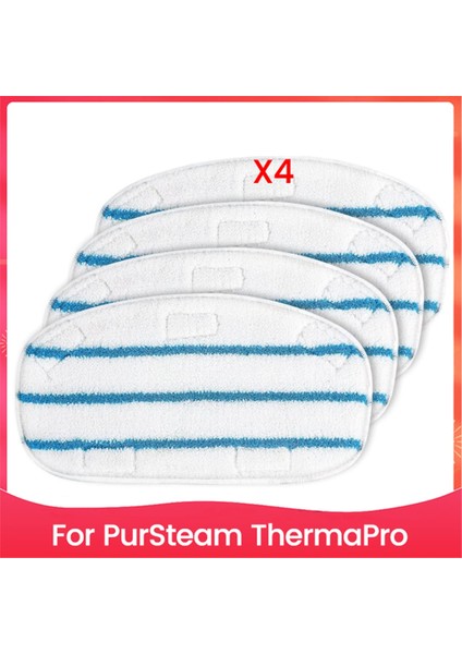 Thermapro 10'u 1 Arada Buharlı Paspas Temizleyicisi Için Buharlı Temizleyici Aksesuarları, Sert Ahşap Zeminler Için Yıkanabilir Mikrofiber Pedler (Yurt Dışından)