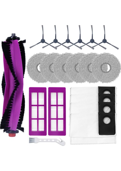 Eureka J15 Pro Ultra Robot Süpürge Için Aksesuar Seti, Silindir Fırça, Yan Fırçalar, Yedek Bezler, Toz Torbaları (Yurt Dışından) fiyatları