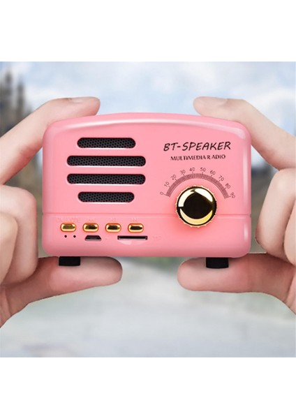 Güçlü Retro Bluetooth Hoparlörler, Retro Dekoratif Mini Hoparlörler, Açık Hava, Mutfak, Ofis Hoparlörleri Için Uygun (Yurt Dışından) fiyatları