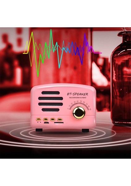 Güçlü Retro Bluetooth Hoparlörler, Retro Dekoratif Mini Hoparlörler, Açık Hava, Mutfak, Ofis Hoparlörleri Için Uygun (Yurt Dışından) fırsatları