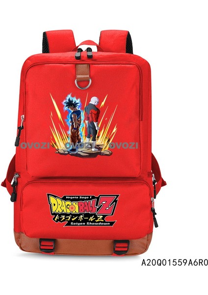 Ovozı 43CM Dragon Ball Karikatür Öğrenci Okul Çantası Günlük Omuz Çantası (Yurt Dışından)