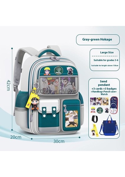 Ovozı Naruto Su Geçirmez Yük Azaltma Büyük Kapasiteli Öğrenci Okul Çantası Eğlence Omuz Çantası (Yurt Dışından)