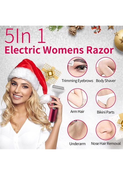 Kadınlar Için Elektrikli Tıraş Makinesi, 5'i 1 Arada Kadın Tıraş Makinesi Elektrikli Bikini Düzeltici Kasık Kılı Alma (Yurt Dışından) modelleri
