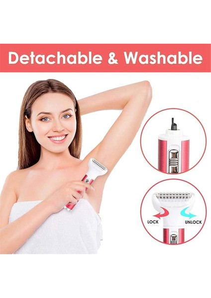 Kadınlar Için Elektrikli Tıraş Makinesi, 5'i 1 Arada Kadın Tıraş Makinesi Elektrikli Bikini Düzeltici Kasık Kılı Alma (Yurt Dışından) indirimleri