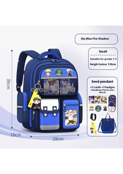 Ovozı Naruto Su Geçirmez Yük Azaltma Büyük Kapasiteli Öğrenci Okul Çantası Eğlence Omuz Çantası (Yurt Dışından)