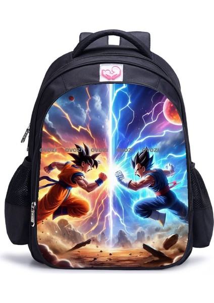 Ovozı 42CM Dragon Ball Büyük Kapasiteli Öğrenci Okul Çantası Günlük Omuz Çantası (Yurt Dışından)
