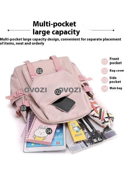 Ovozı Büyük Kapasiteli Yük Azaltma Omurga Koruma Öğrenci Okul Çantası Eğlence Omuz Çantası (Yurt Dışından) fiyatları