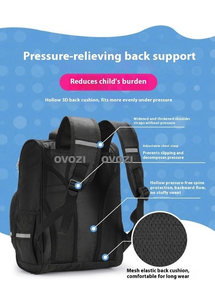 Ovozı 41CM One Piece Büyük Kapasiteli Öğrenci Okul Çantası Günlük Omuz Çantası (Yurt Dışından) fırsatları