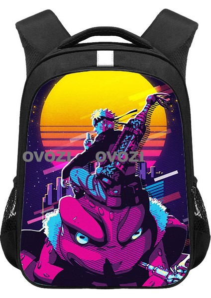 Ovozı Naruto Su Geçirmez Yük Azaltma Büyük Kapasiteli Öğrenci Okul Çantası Eğlence Omuz Çantası (Yurt Dışından)