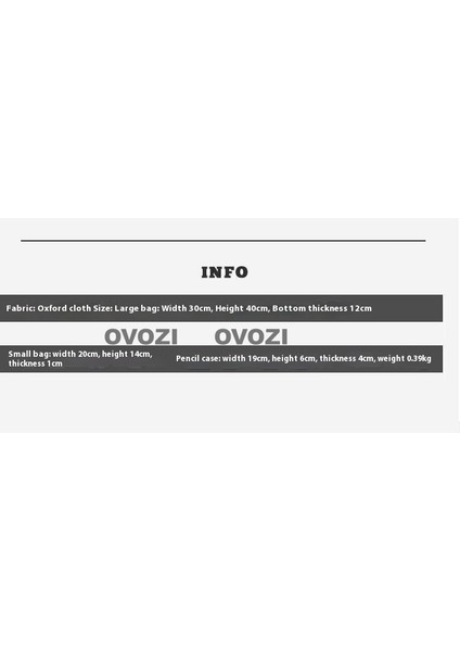 Ovozı Öğrenci Okul Çantası Seti (Yurt Dışından) fiyatları