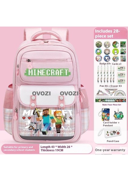 Ovozı Öğrenci Okul Çantası Seti Günlük Omuz Çantası (Yurt Dışından)