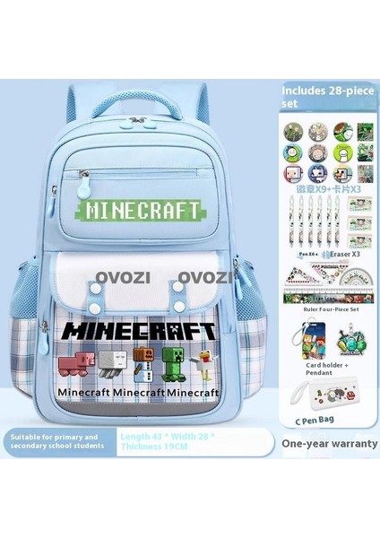 Ovozı Öğrenci Okul Çantası Seti Günlük Omuz Çantası (Yurt Dışından)