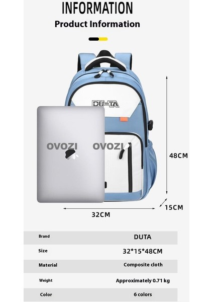 Ovozı Ortaokul Üniversite Okul Çantası Günlük Omuz Çantası (Yurt Dışından) fiyatları
