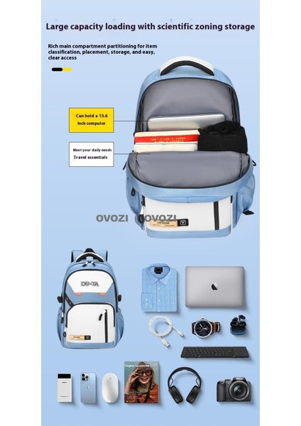 Ovozı Ortaokul Üniversite Okul Çantası Günlük Omuz Çantası (Yurt Dışından) indirimleri