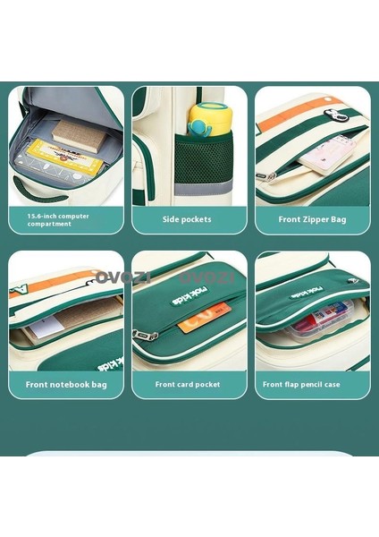 Ovozı Öğrenci Okul Çantası Omurga Koruma Büyük Kapasiteli Omuz Çantası (Yurt Dışından) modelleri