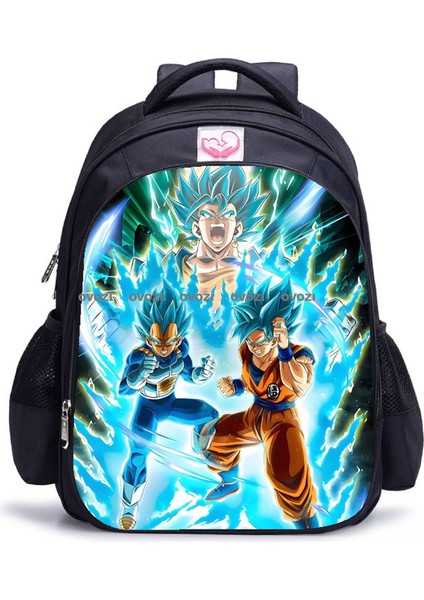 Ovozı 42CM Dragon Ball Büyük Kapasiteli Öğrenci Okul Çantası Günlük Omuz Çantası (Yurt Dışından)