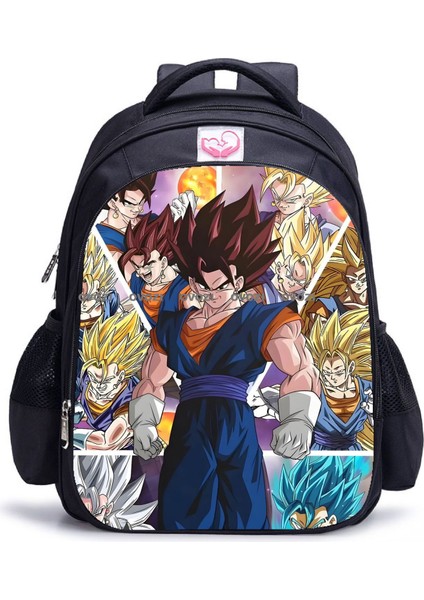 Ovozı 42CM Dragon Ball Büyük Kapasiteli Öğrenci Okul Çantası Günlük Omuz Çantası (Yurt Dışından)