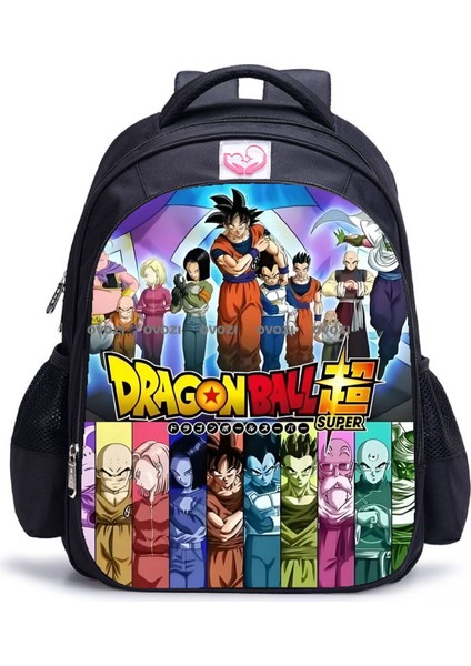 Ovozı 42CM Dragon Ball Büyük Kapasiteli Öğrenci Okul Çantası Günlük Omuz Çantası (Yurt Dışından)