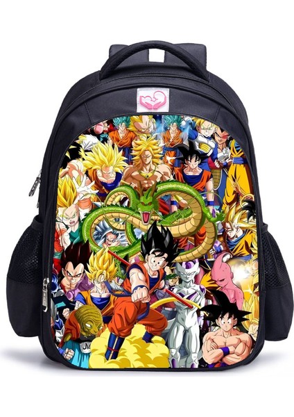 Ovozı 39CM Dragon Ball Büyük Kapasiteli Öğrenci Okul Çantası Günlük Omuz Çantası (Yurt Dışından)