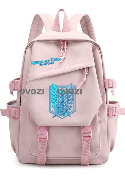 Ovozı Attack Of The Giants Özgürlük Kanatları Moda Trend Omuz Çantası Öğrenci Okul Çantası (Yurt Dışından)