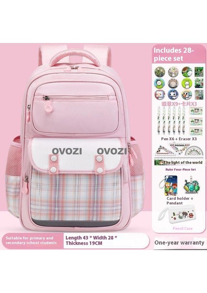 Ovozı Öğrenci Okul Çantası Seti Günlük Omuz Çantası (Yurt Dışından)