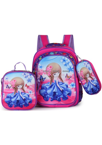 Ovozı Öğrenci Okul Çantası Seti (Yurt Dışından)
